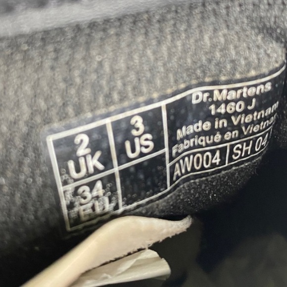 Dr. Martens White Classic Combat Boots Big Kids Sz 3 - Picture 12 of 12